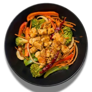 Szechuan Garlic Chicken Bowl