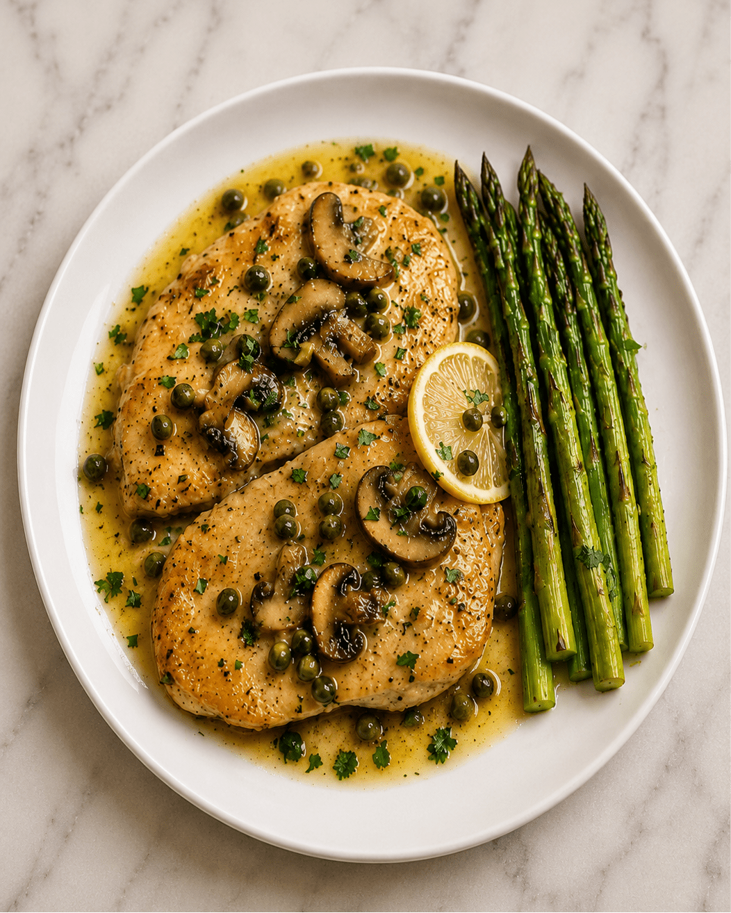 Chicken piccata low carb