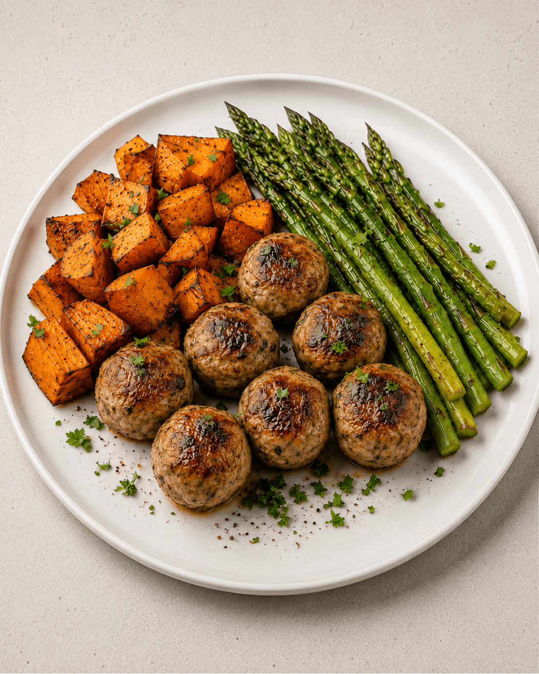 Garlic Herb Turkey Meatballs